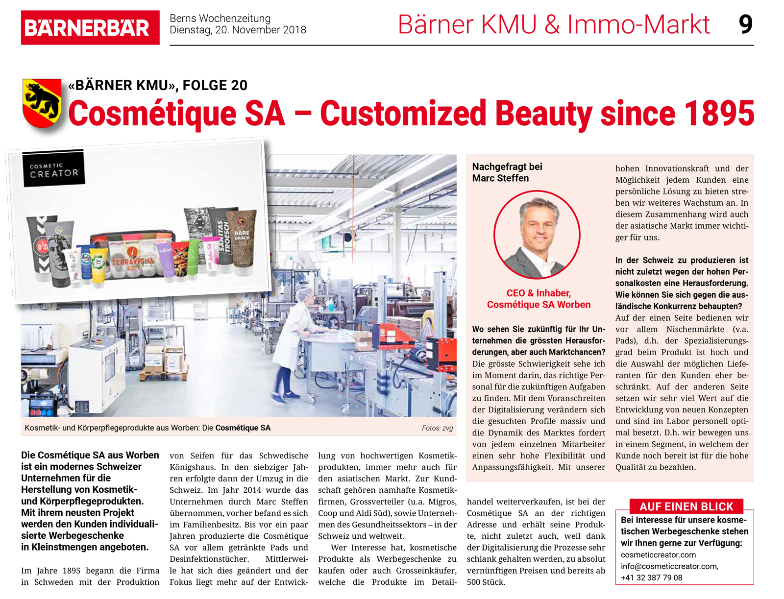Folge 20 : Cosmétique SA – Customized Beauty since 1895